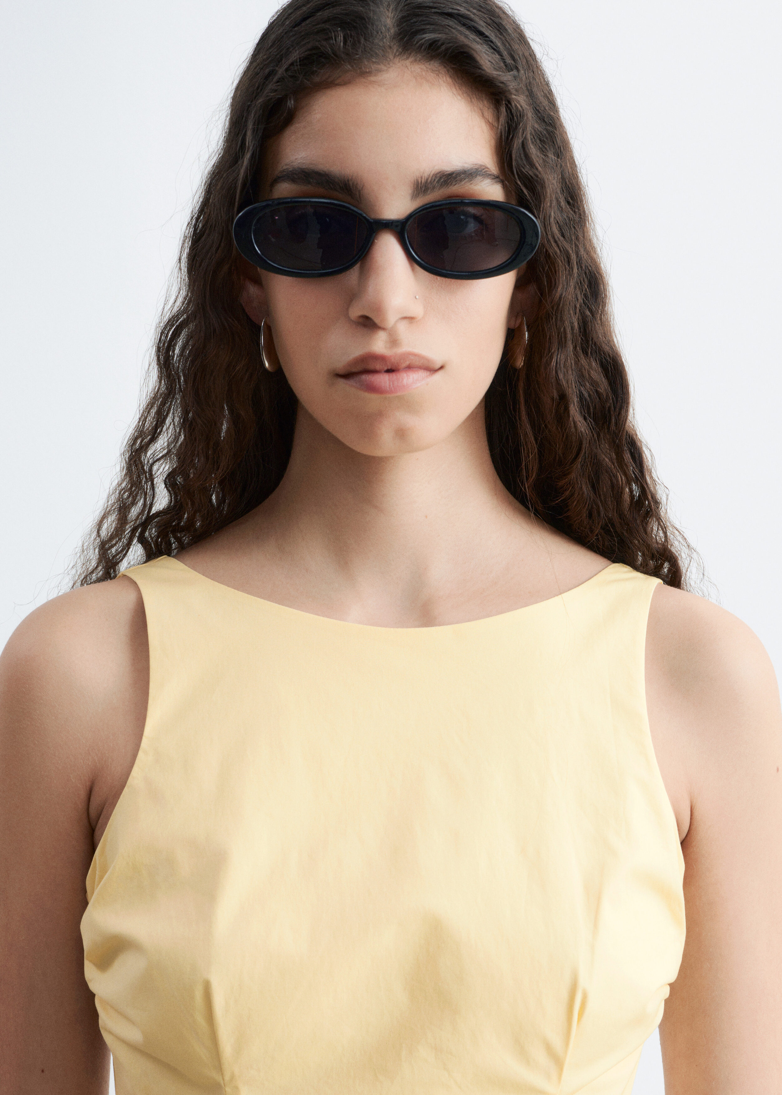& Other Stories TIE-BACK MIDI DRESS