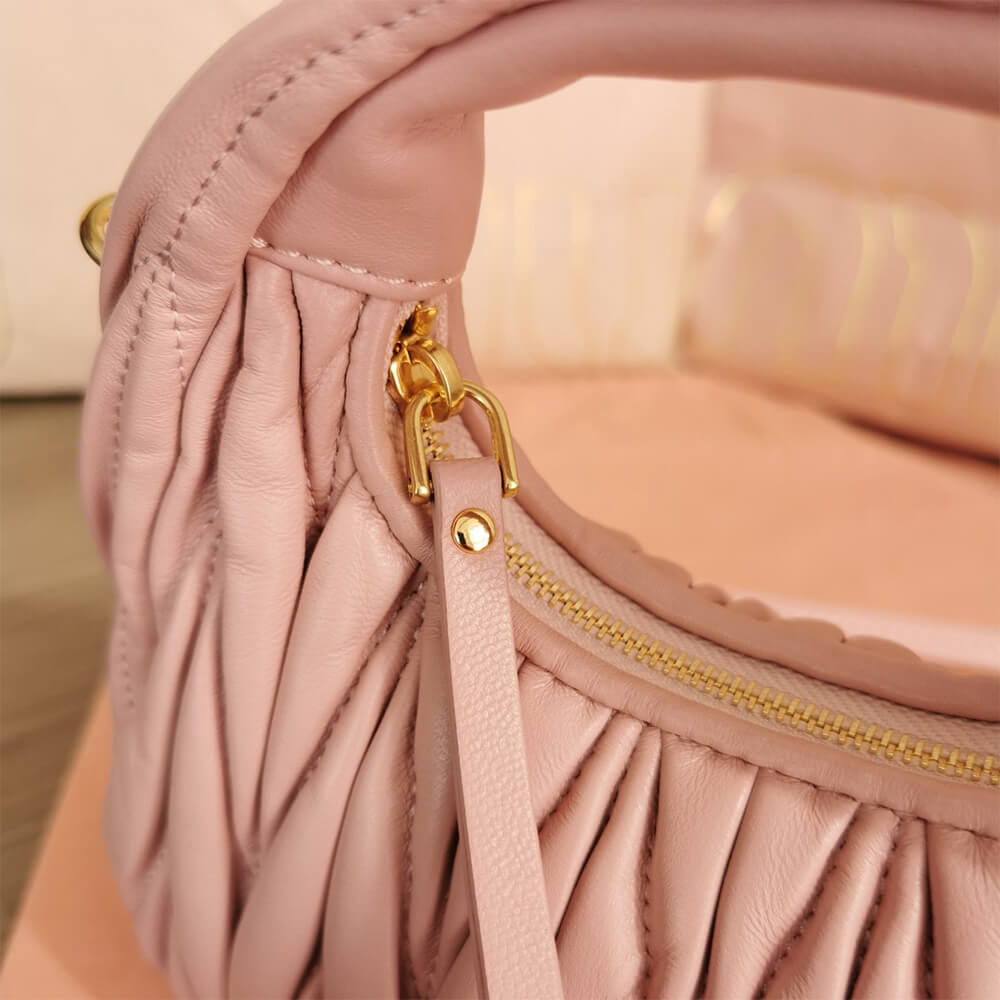 Mini Wander matelasse nappa leather hobo bag(high-end grade) - Top Club