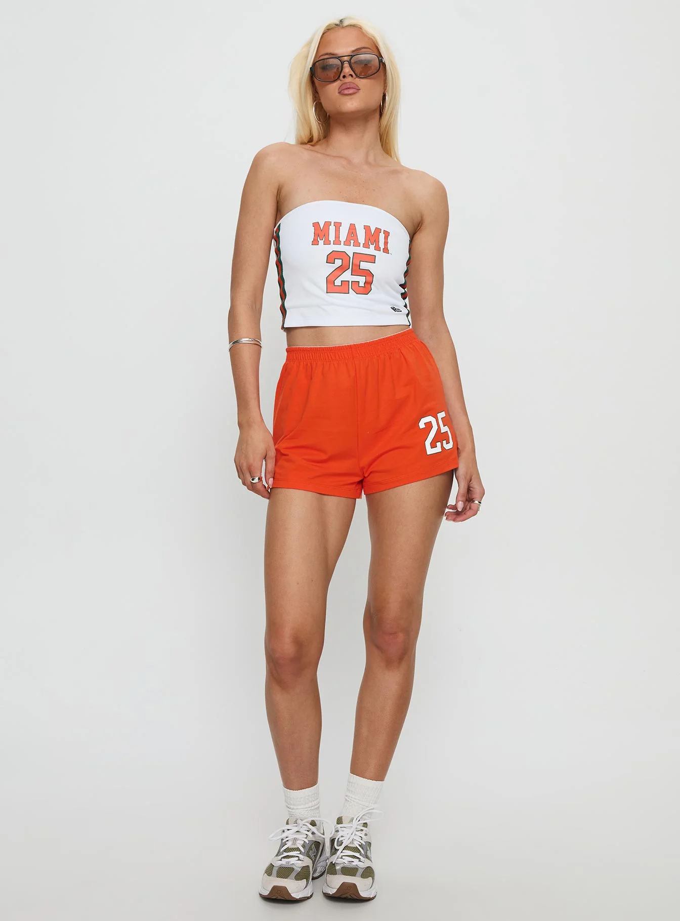 Miami Jersey Tube Top White