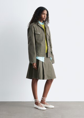 & Other Stories TAPERED COTTON JACKET