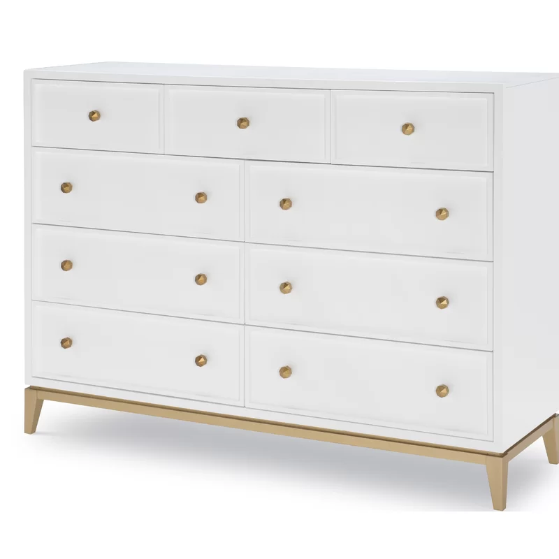 Yazmin 9 Drawer 60'' W Double Dresser