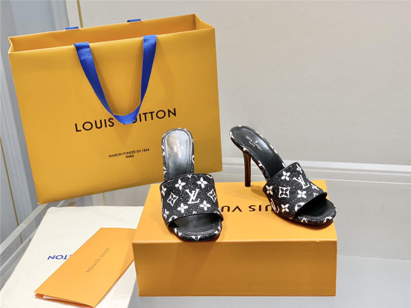 louis vuitton lv monogram high heel slippers - Sneaker Replica Workshop