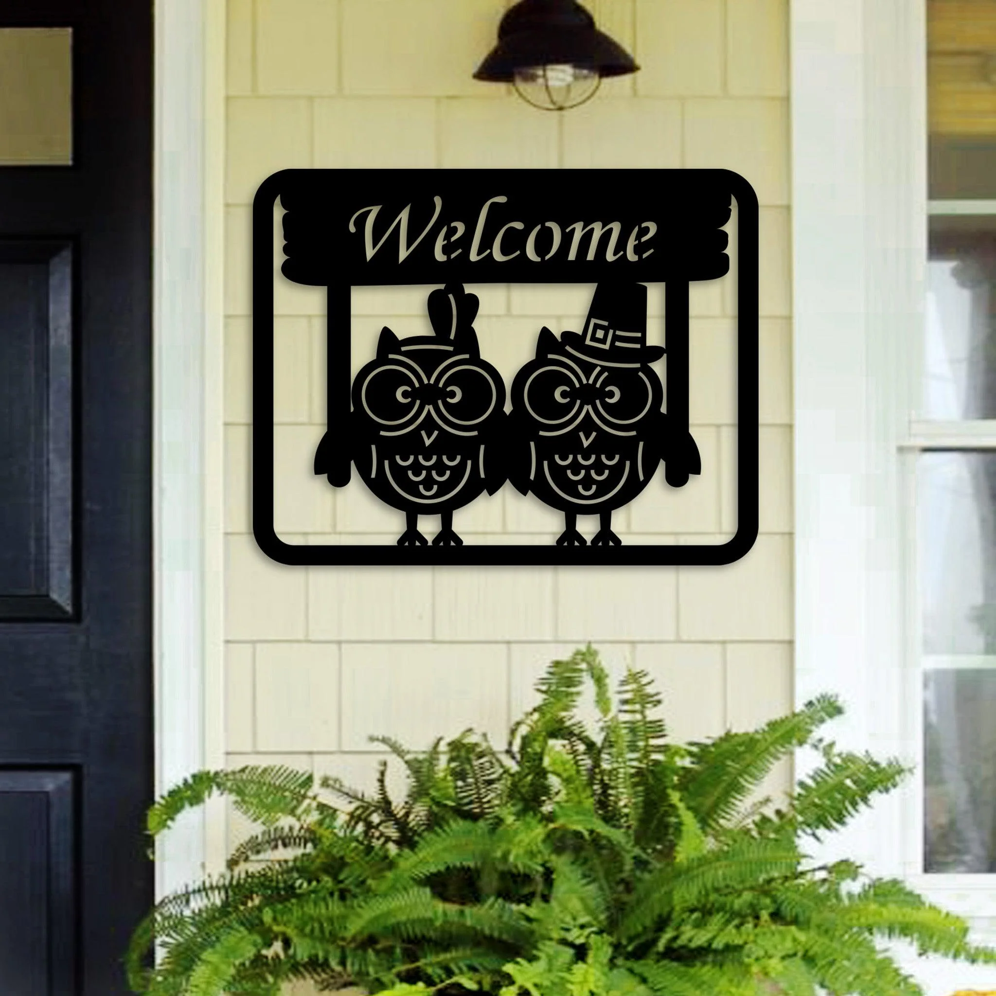 Owl Welcome Sign - Alvarez Pro Painting LLC