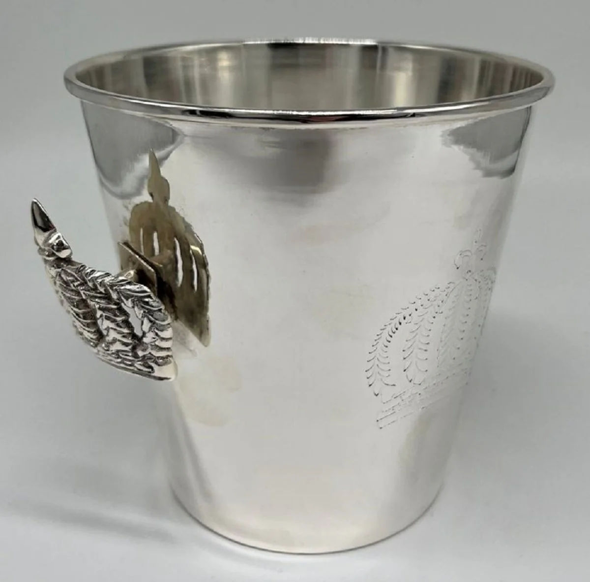Pompöös by Luxus Baroque Champagne Cooler Crown Silver H. 14 cm - designed by Harald Glööckler