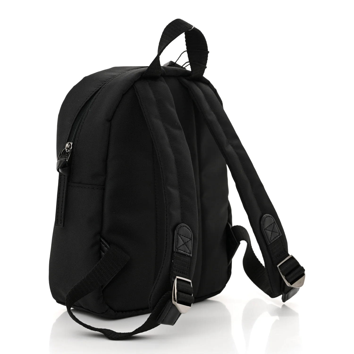 Nylon Logo Childrens Backpack Black - Top Club