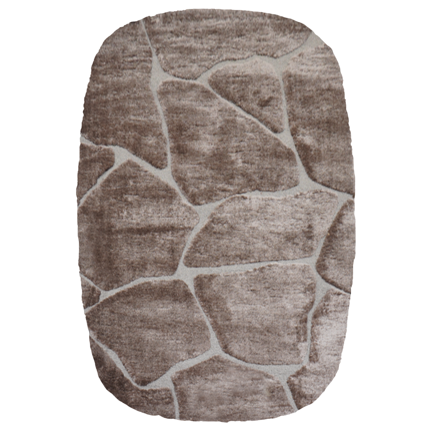 Vloerkleed Macy Bruin - Rounded Corners 200 x 290 cm
