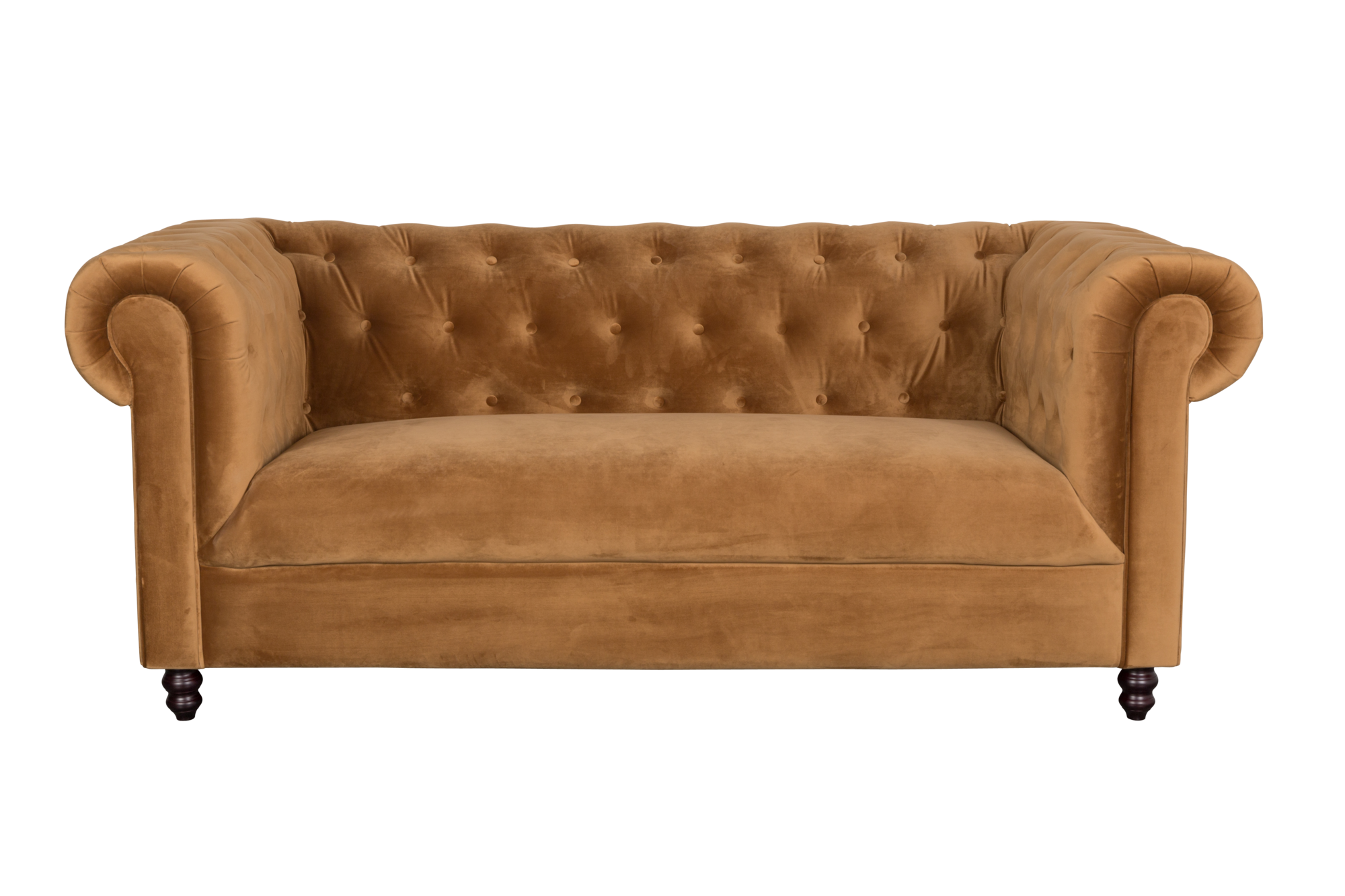 3-zits bank Chester velvet Dutchbone Chester Velvet 3-zits bank goud