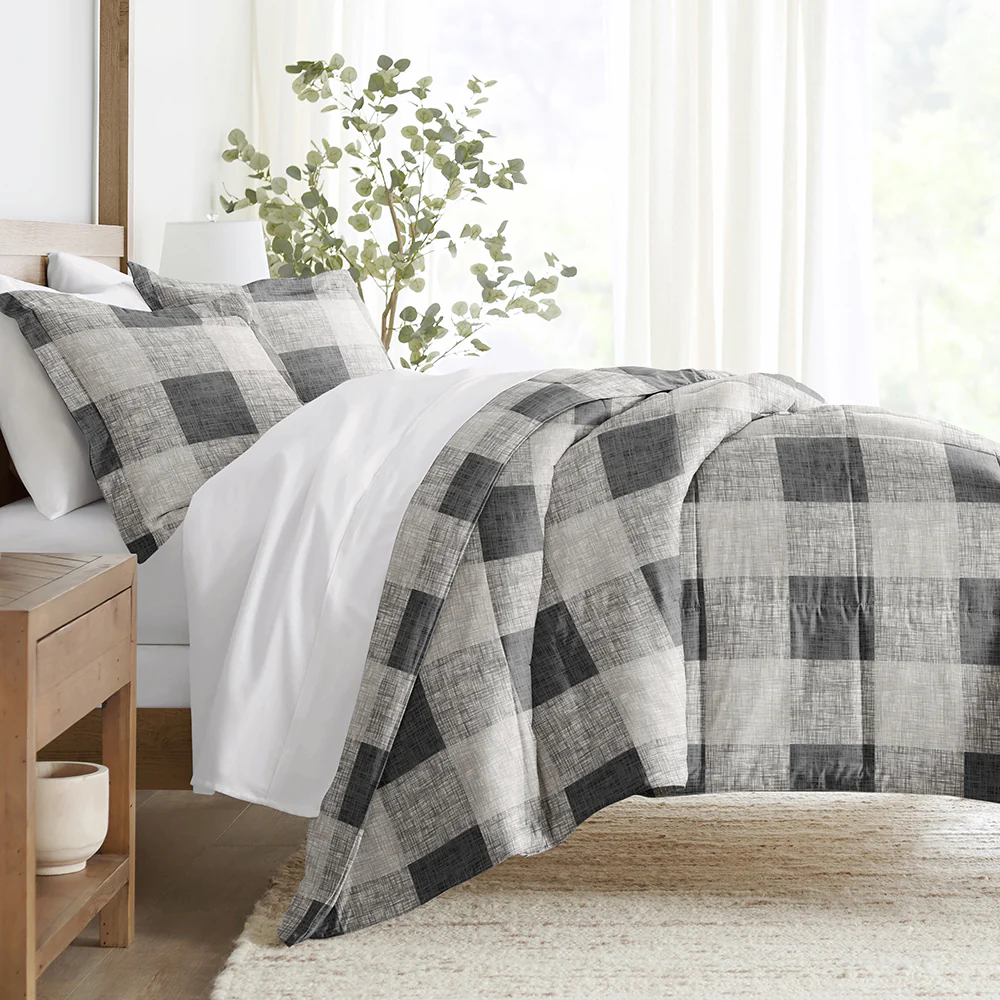 Gingham Down-Alternative Comforter Set - Sale