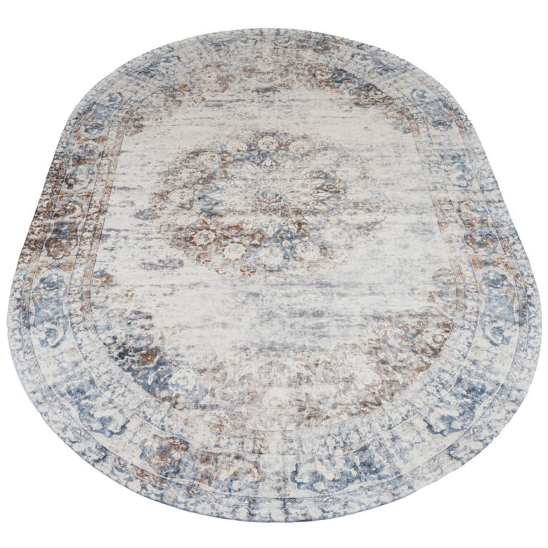 Vloerkleed Viola taupe - Ovaal 200 x 290 cm