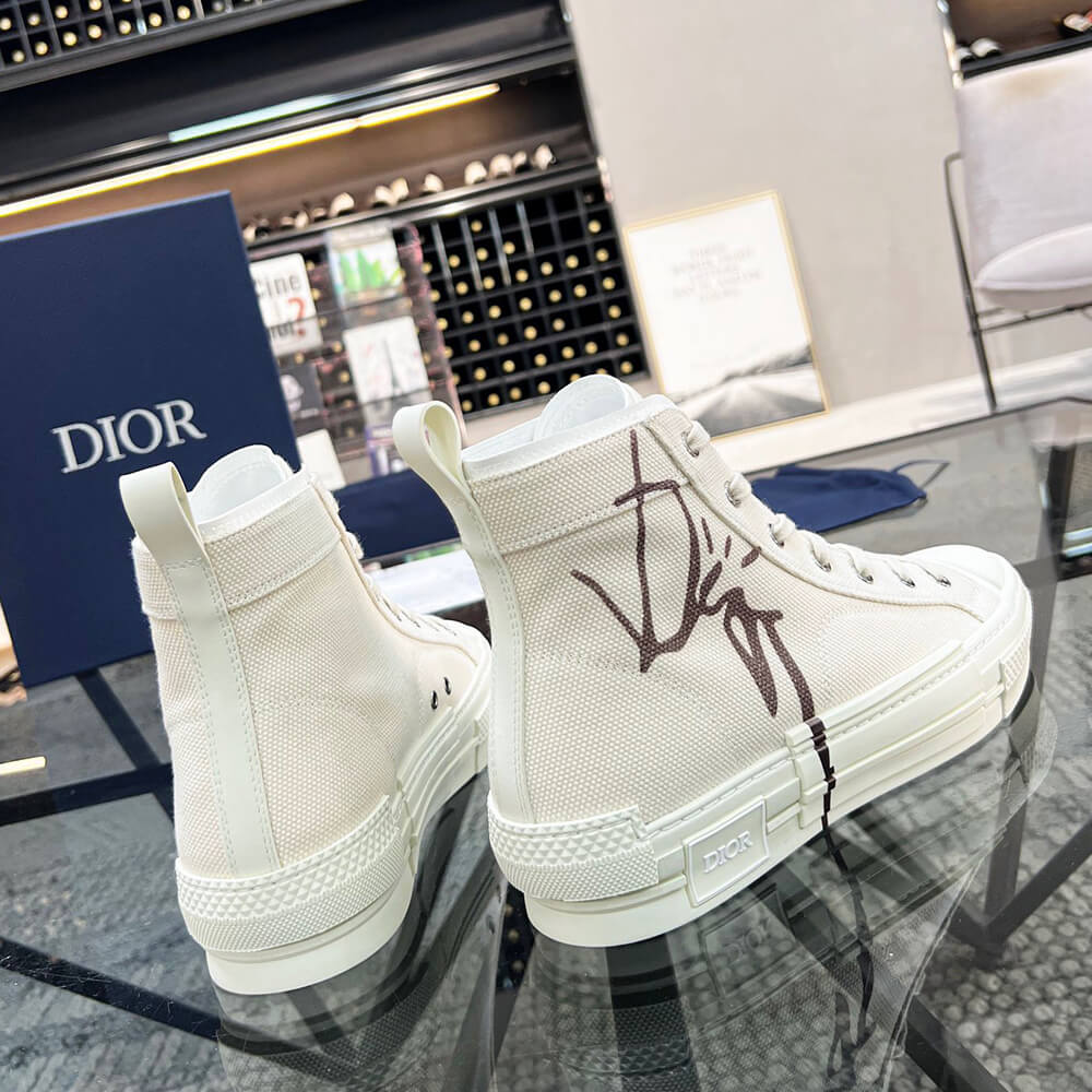 B23 CACTUS JACK DIOR HIGH-TOP SNEAKER - Top Club