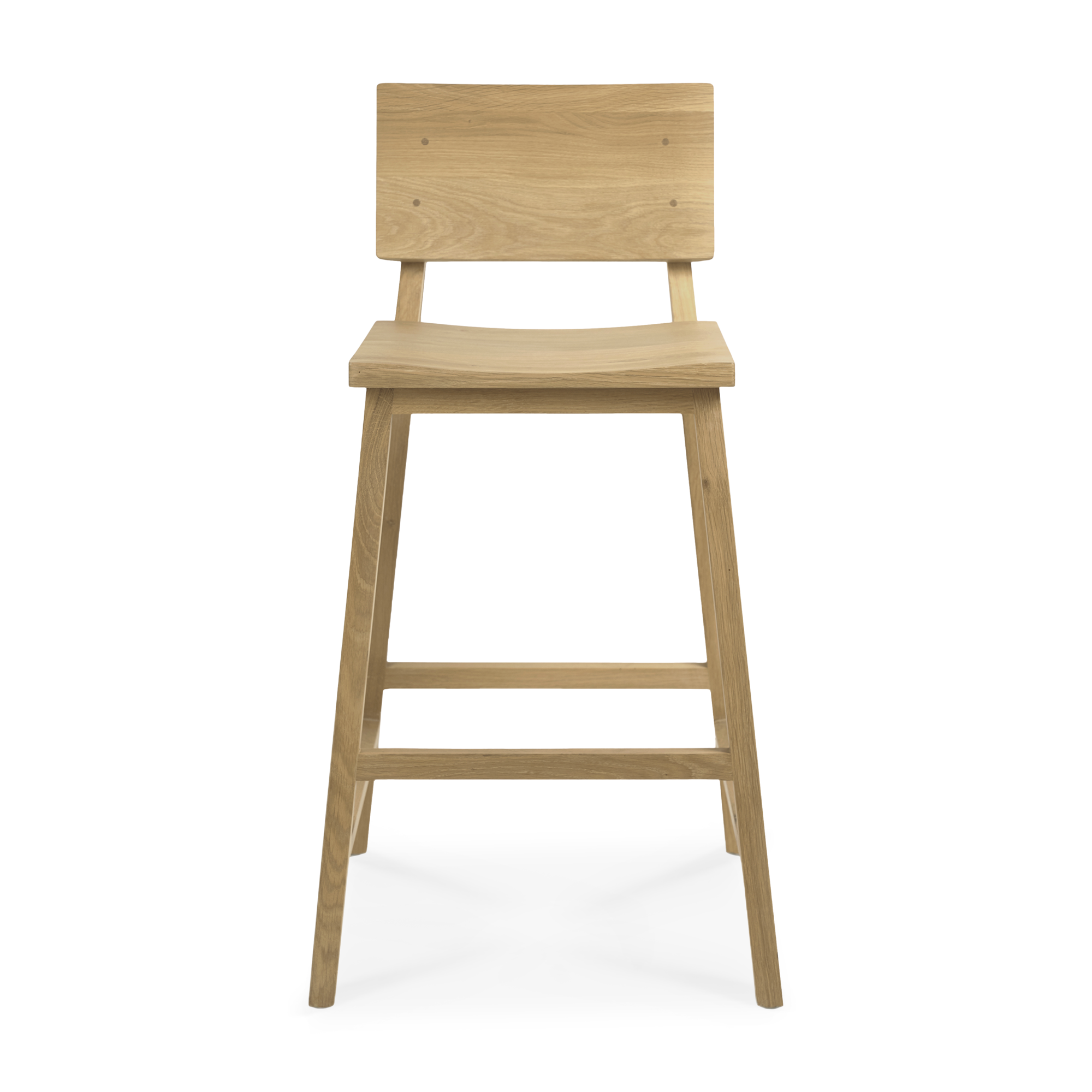 Barkruk N3 H67 cm eiken geolied