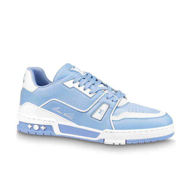 LOUIS VUITTON TRAINER SNEAKER BLUE   LVS125 - Sneaker Replica Workshop