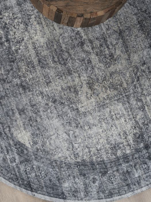 Vloerkleed Madel Rond Grijs ø160 ø160 cm