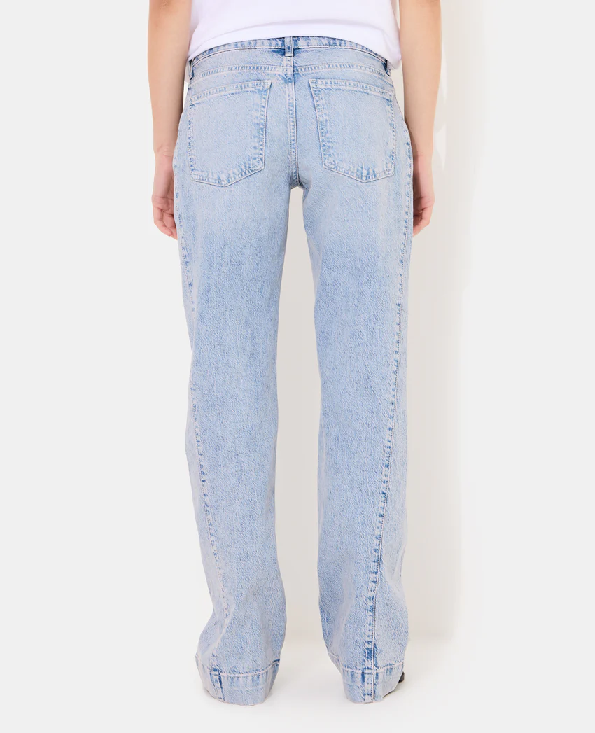 Pimkie Jean flare taille basse avec détails coutures