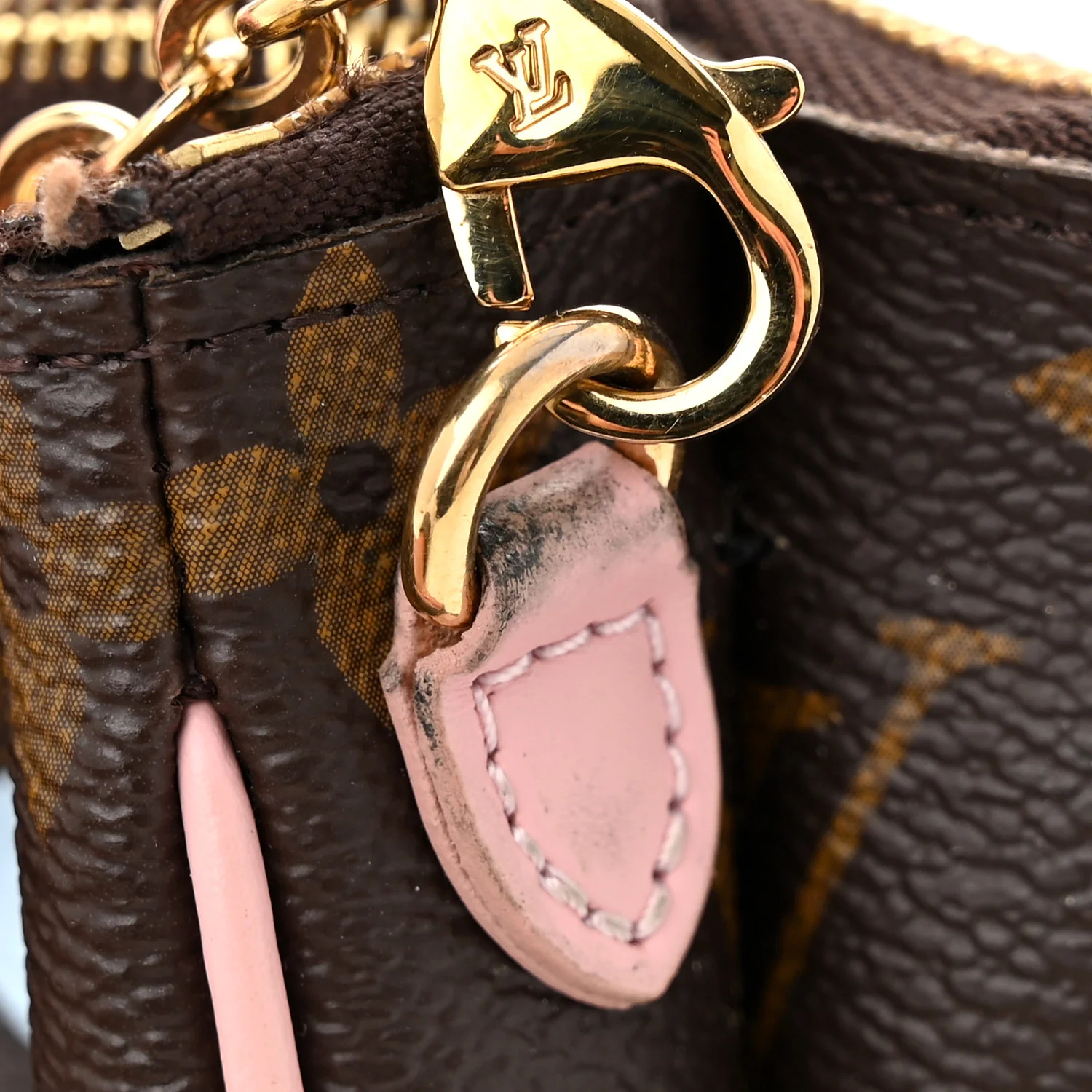 Monogram 2020 Christmas Animation Big Wheel Double Zip Pochette Rose Ballerine - Top Club