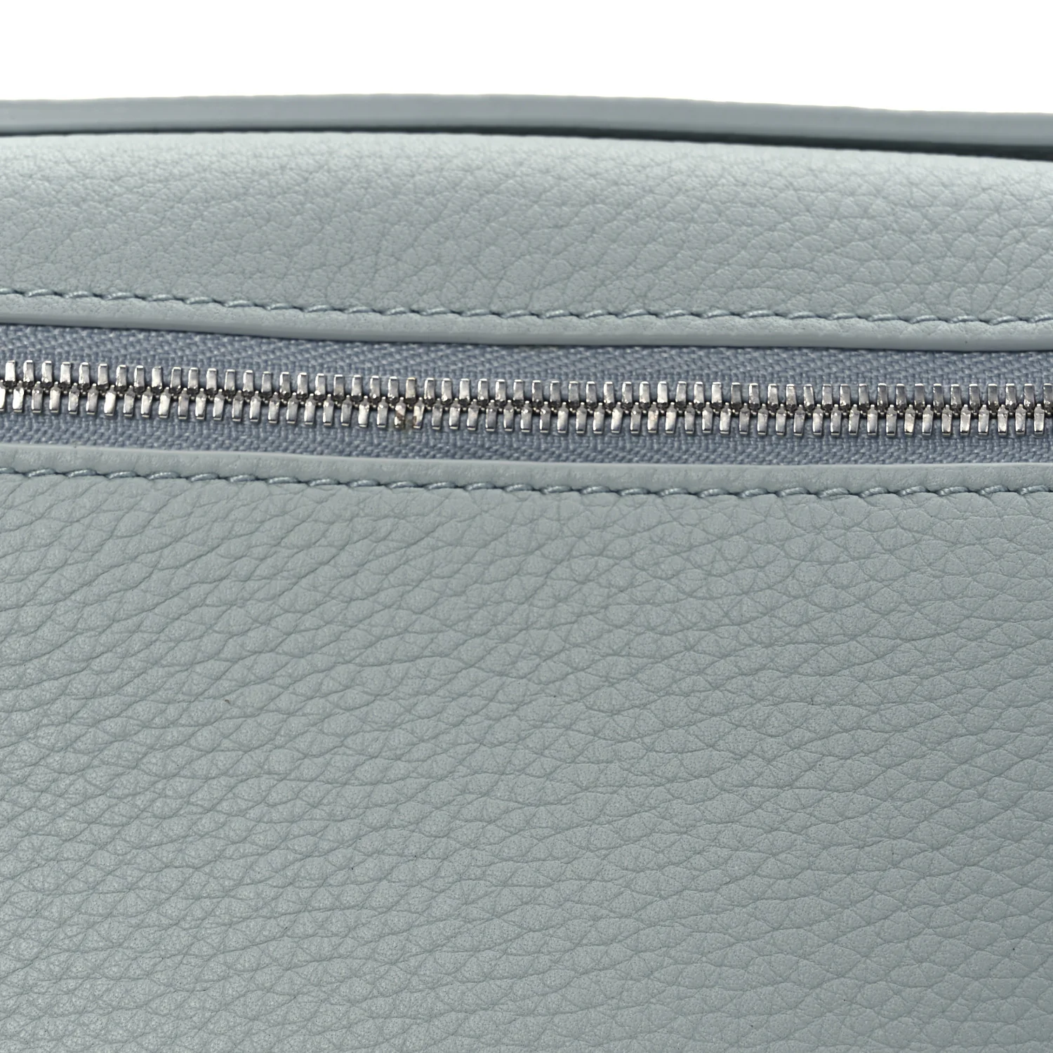 Grained Calfskin Extra Pocket Mini Pouch Minty Breeze - Top Club