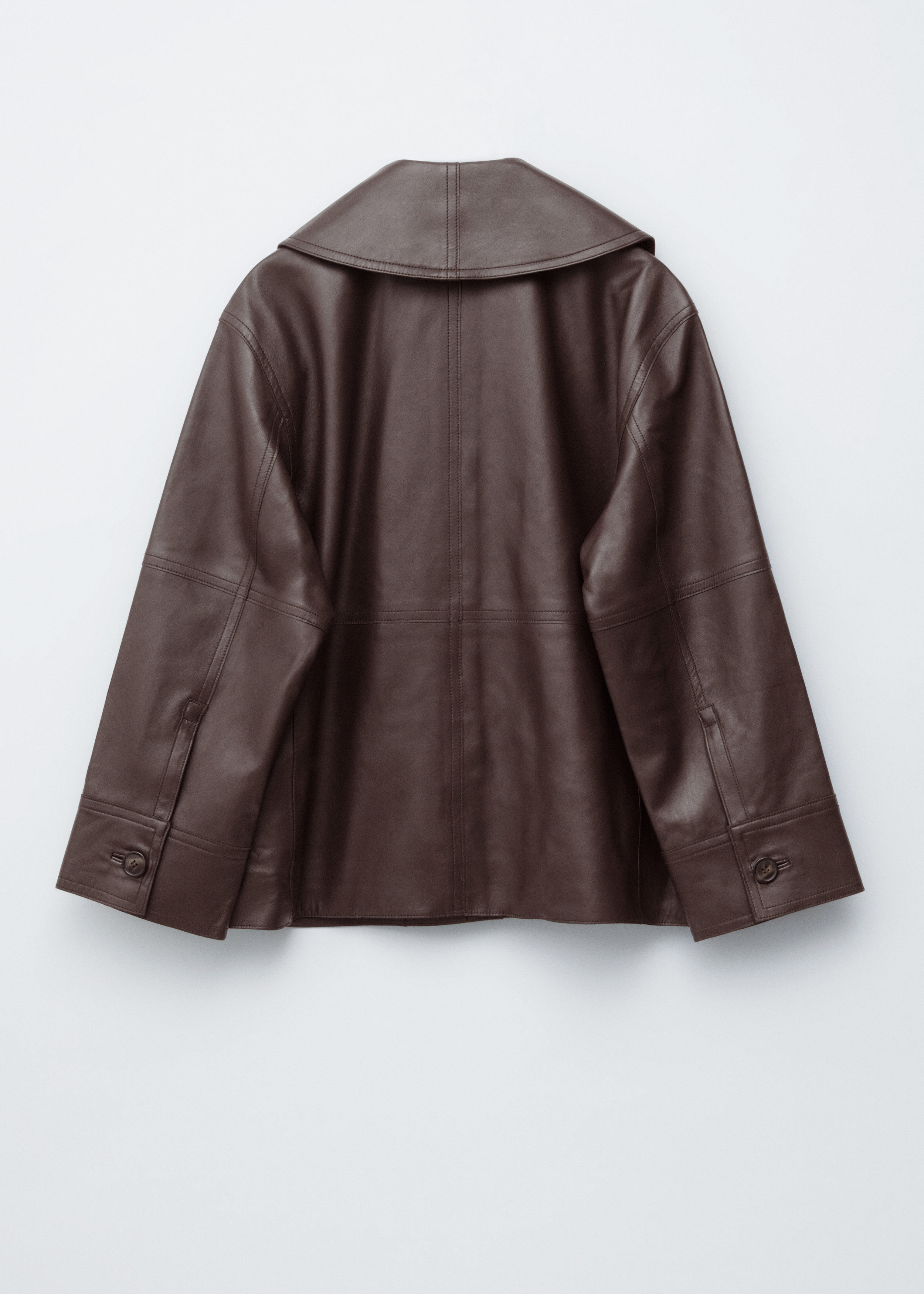 & Other Stories BOXY NAPPA LEATHER JACKET