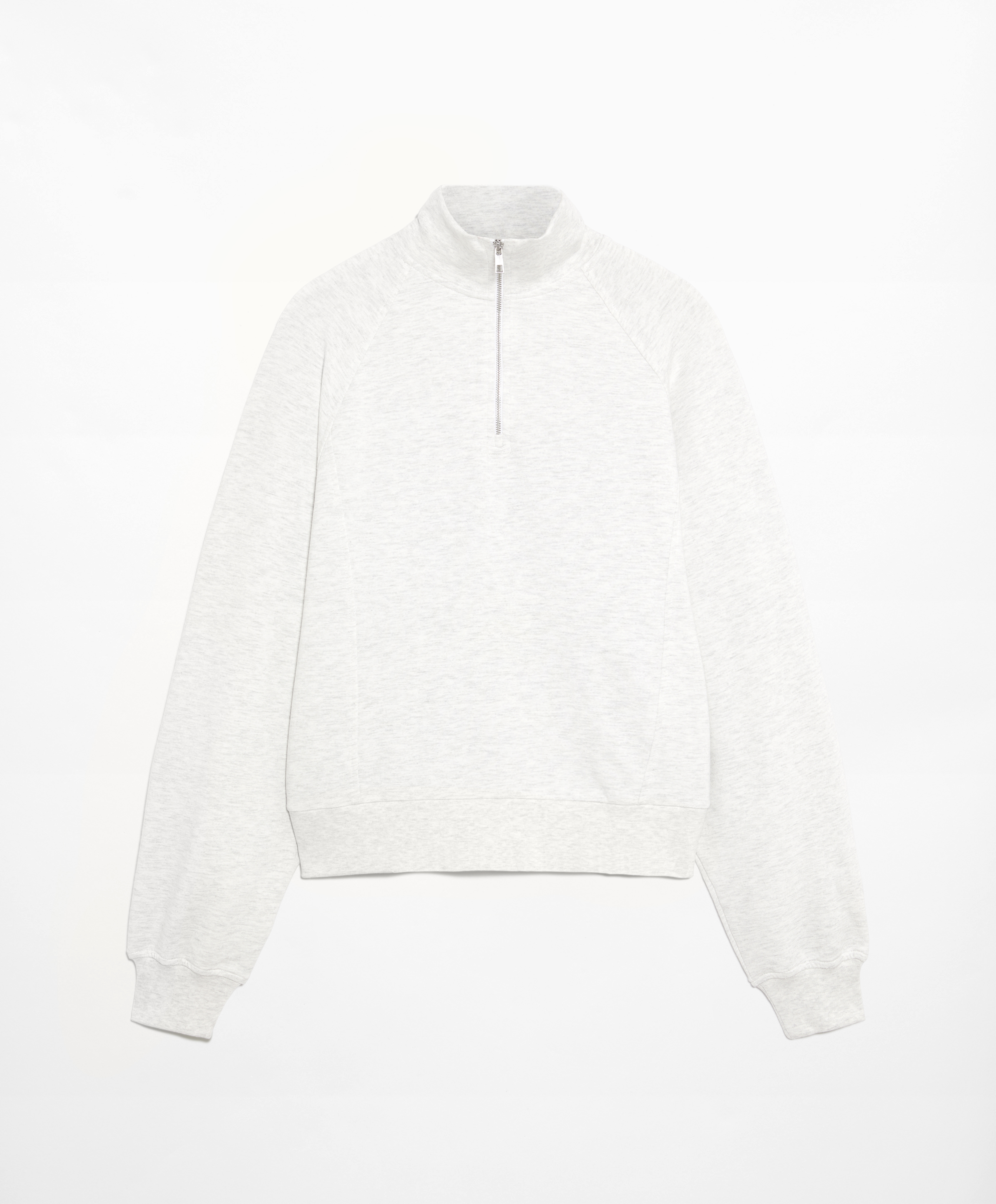 OYSHO Half-zip sweatshirt with cotton and modal