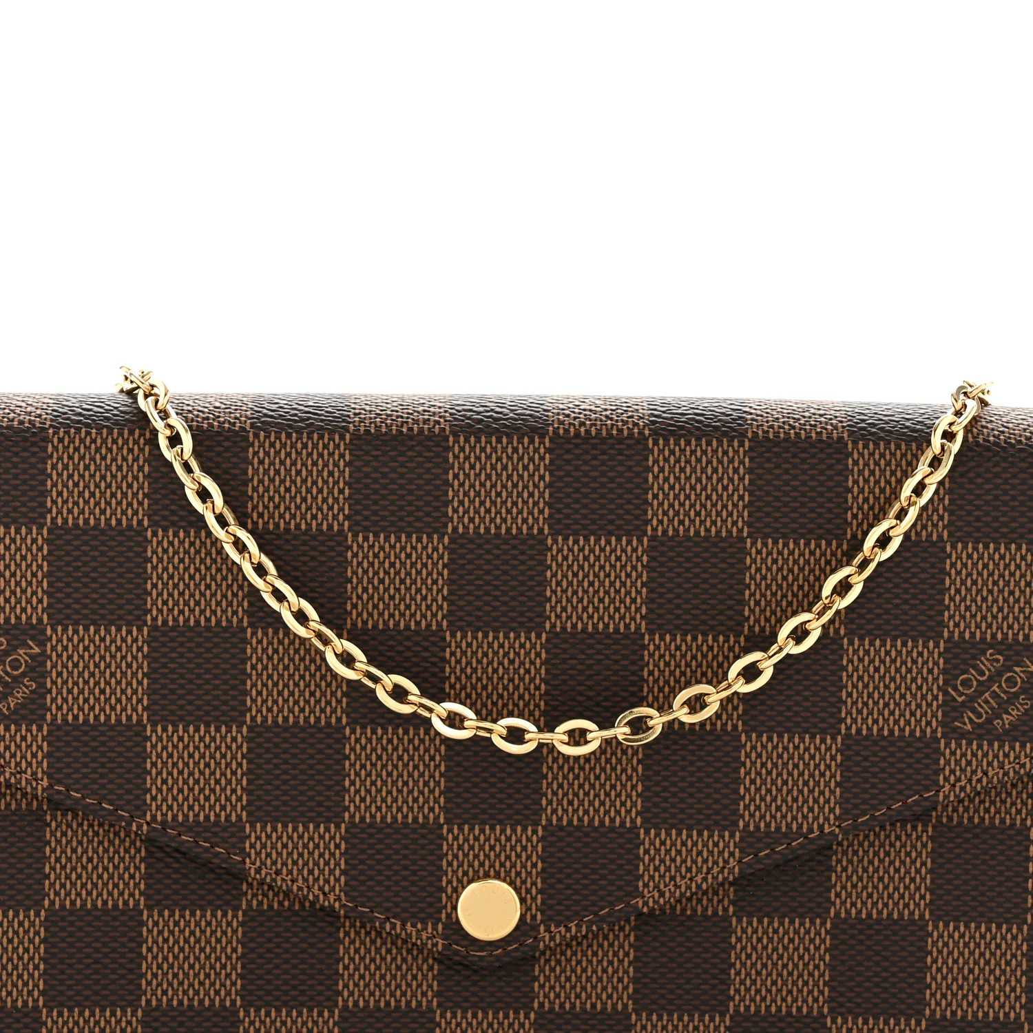 Damier Ebene Pochette Felicie Chain Wallet - Top Club