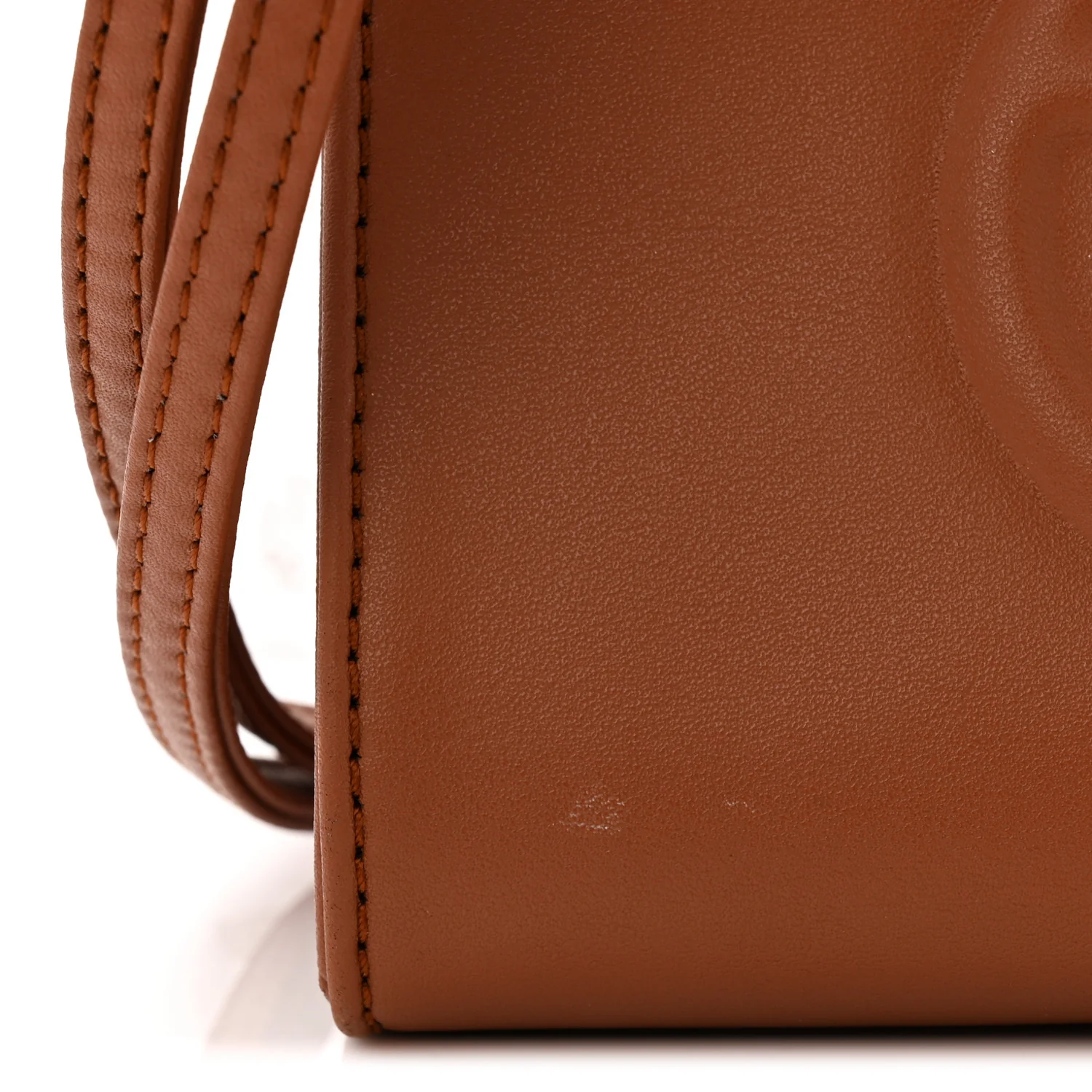 Vegan Leather Small Shopping Bag Tan - Top Club