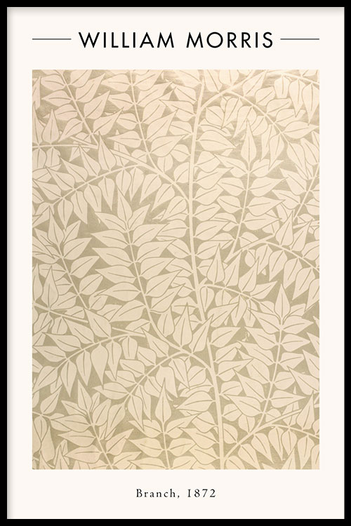 Walljar poster ingelijst - William Morris - Branch Poster ingelijst - 70 x 100 cm