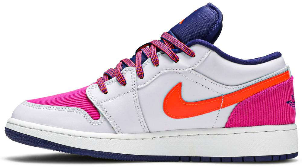 Air Jordan 1 Low GS  Fire Pink Hyper Crimson  554723-502 - Sneaker Replica Workshop