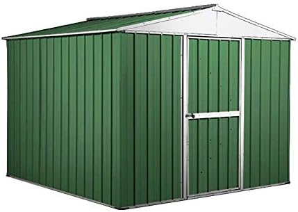 Box in Acciaio Zincato Casetta da Giardino in Lamiera 2.76 x 2.60 m x h2.12 m - 110 kg – 7.2 Metri Quadri (VERDE)