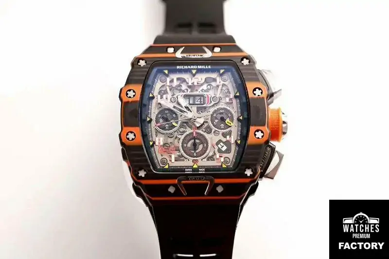 Richard Mille RM011-03 McLaren Automatic Flyback Chronograph KV Factory Skeleton Dial