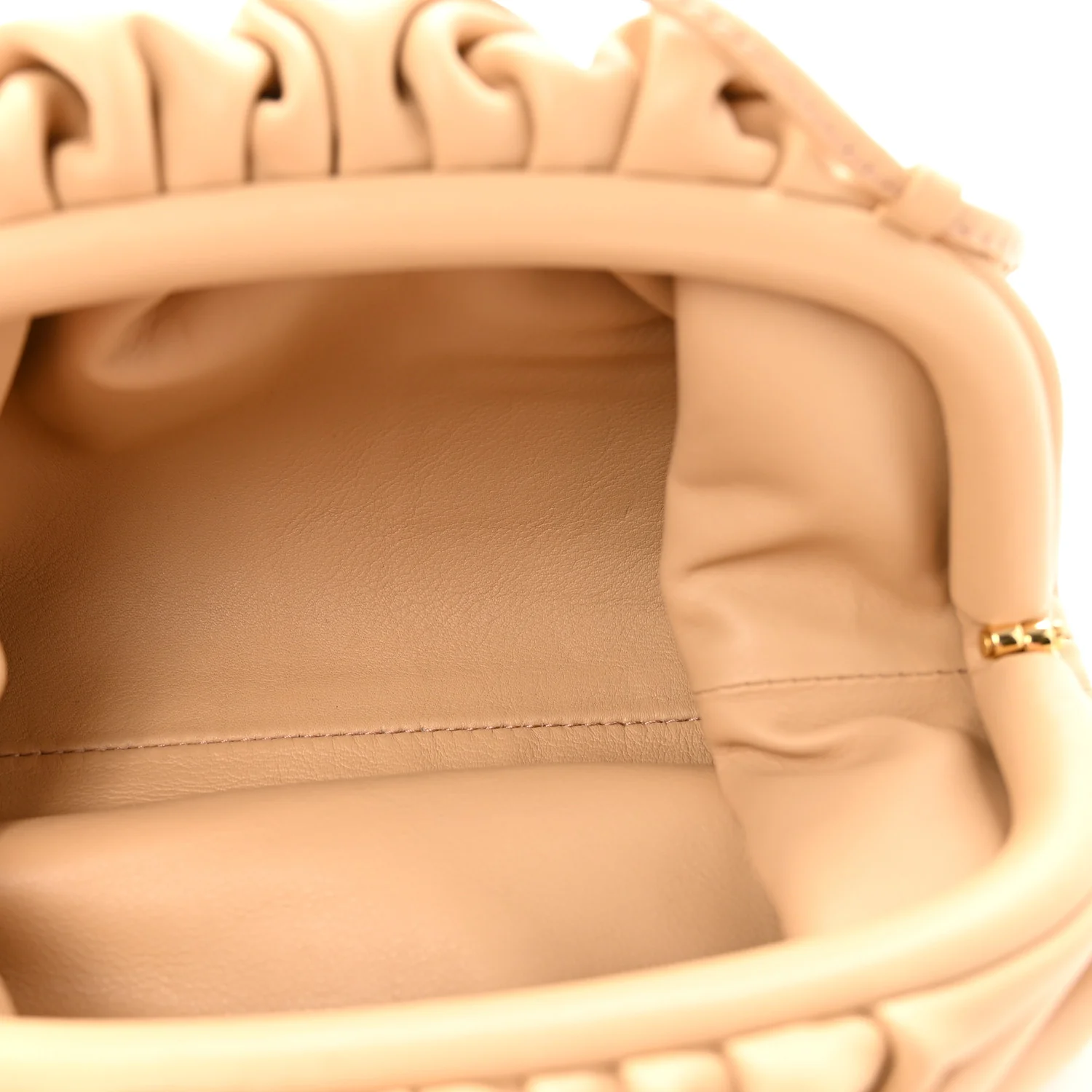 Butter Calfskin The Mini Pouch Almond - Top Club
