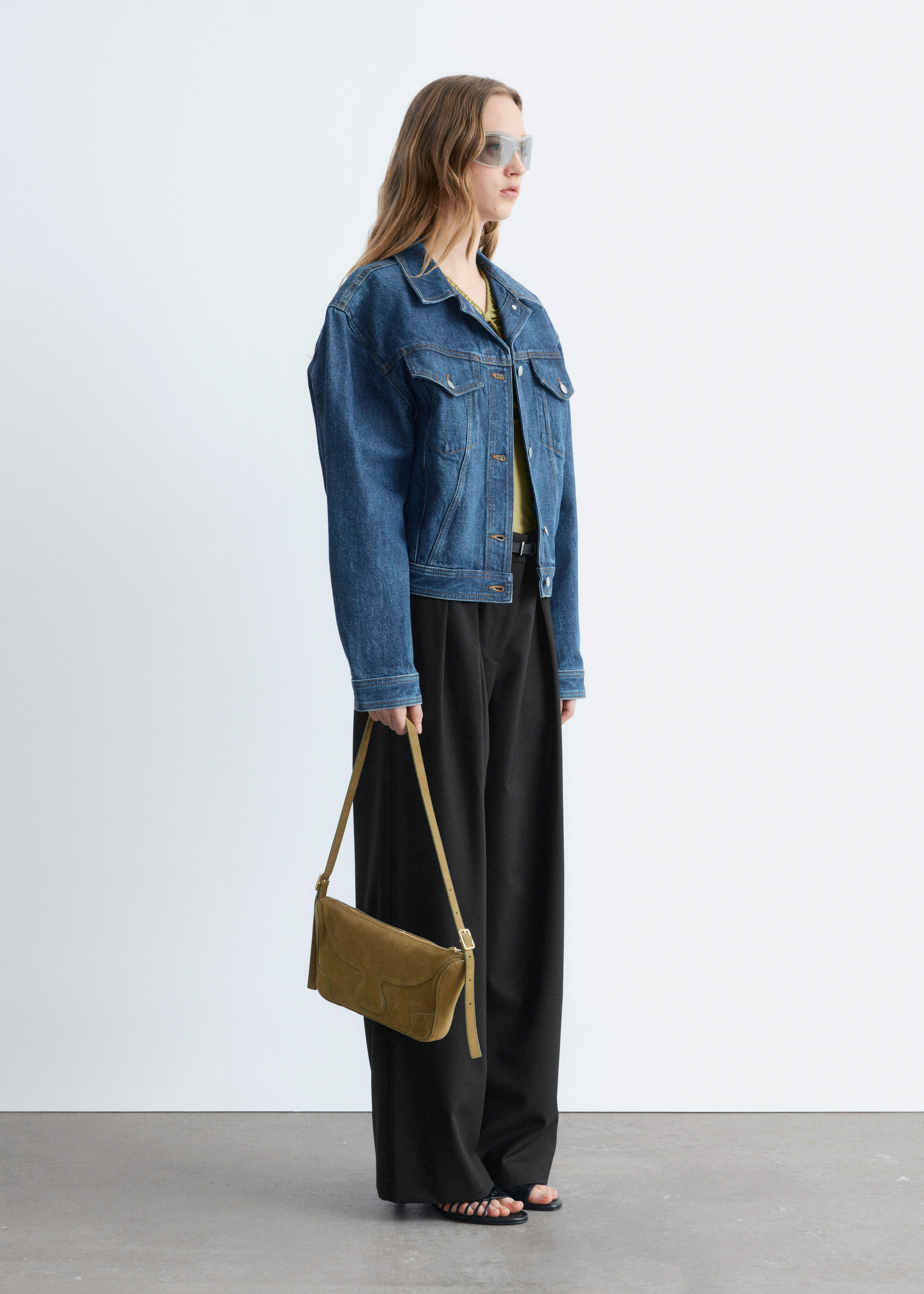 & Other Stories WOOL-BLEND TAILORED TROUSERS