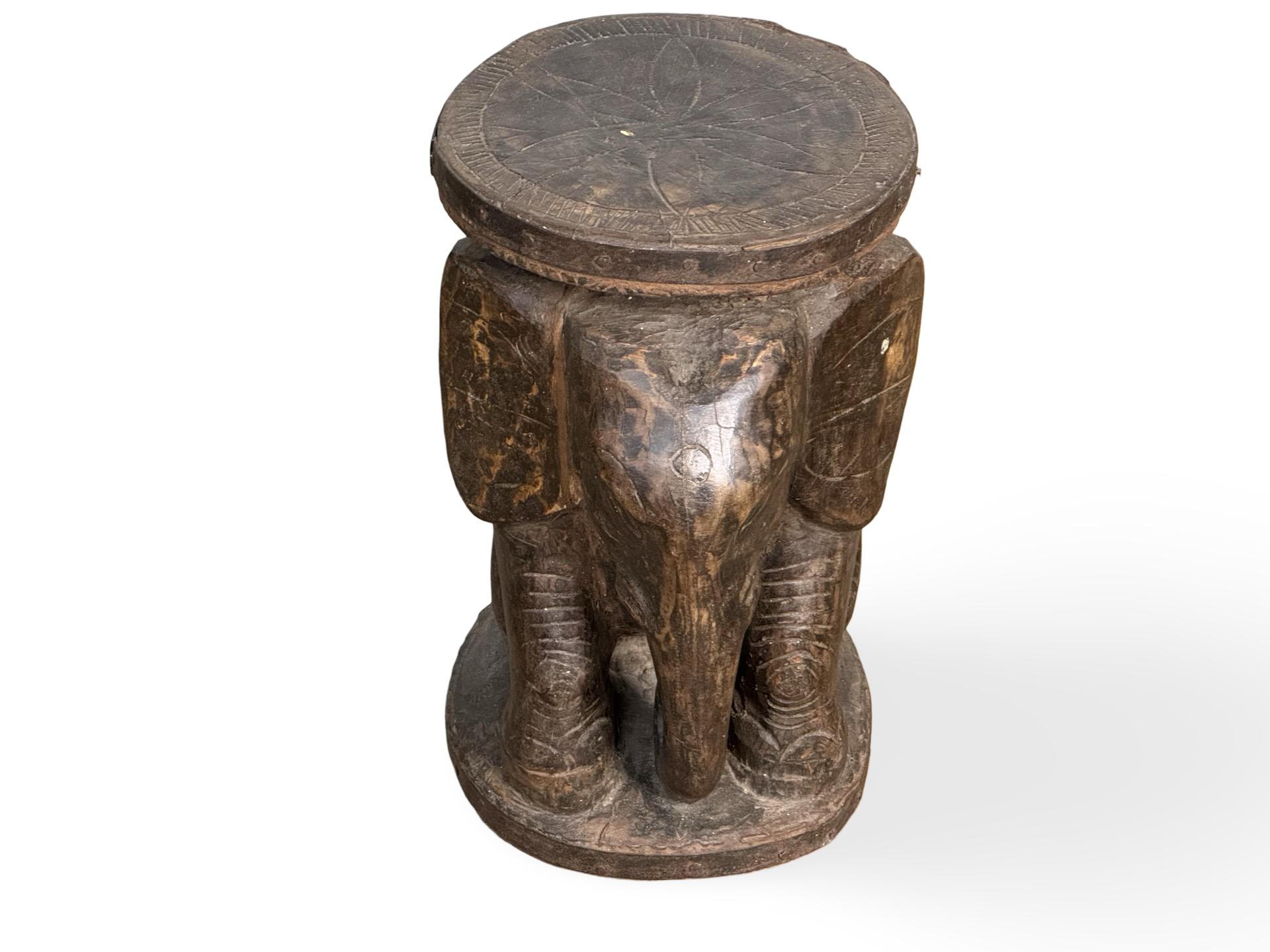 Kruk/bijzettafel olifant uniek