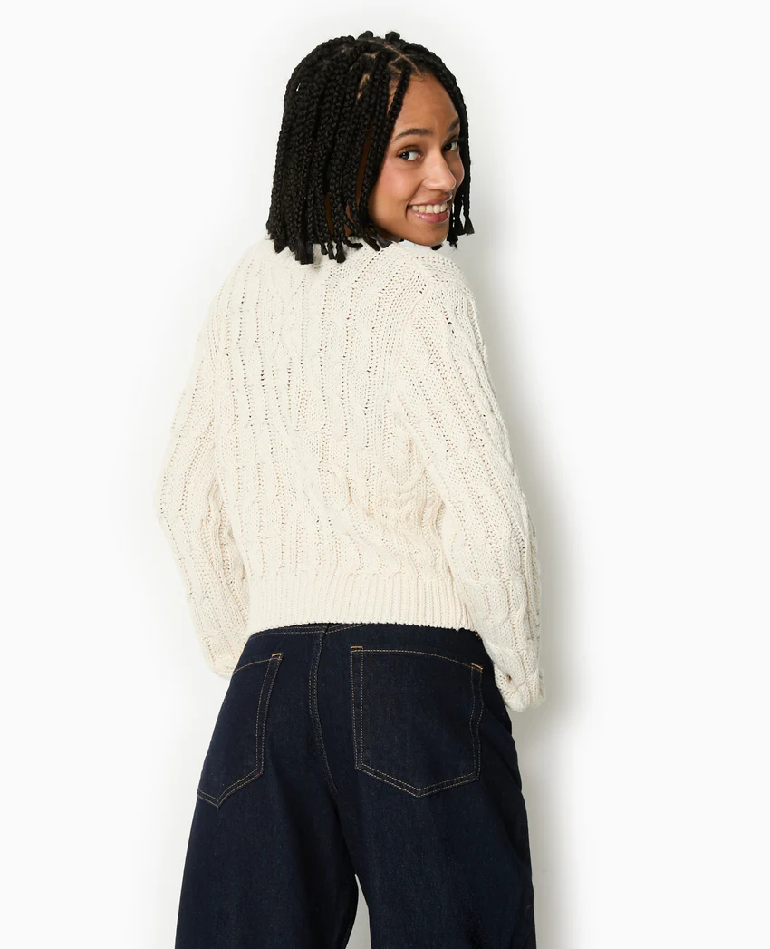 Pimkie Gilet en maille torsadée