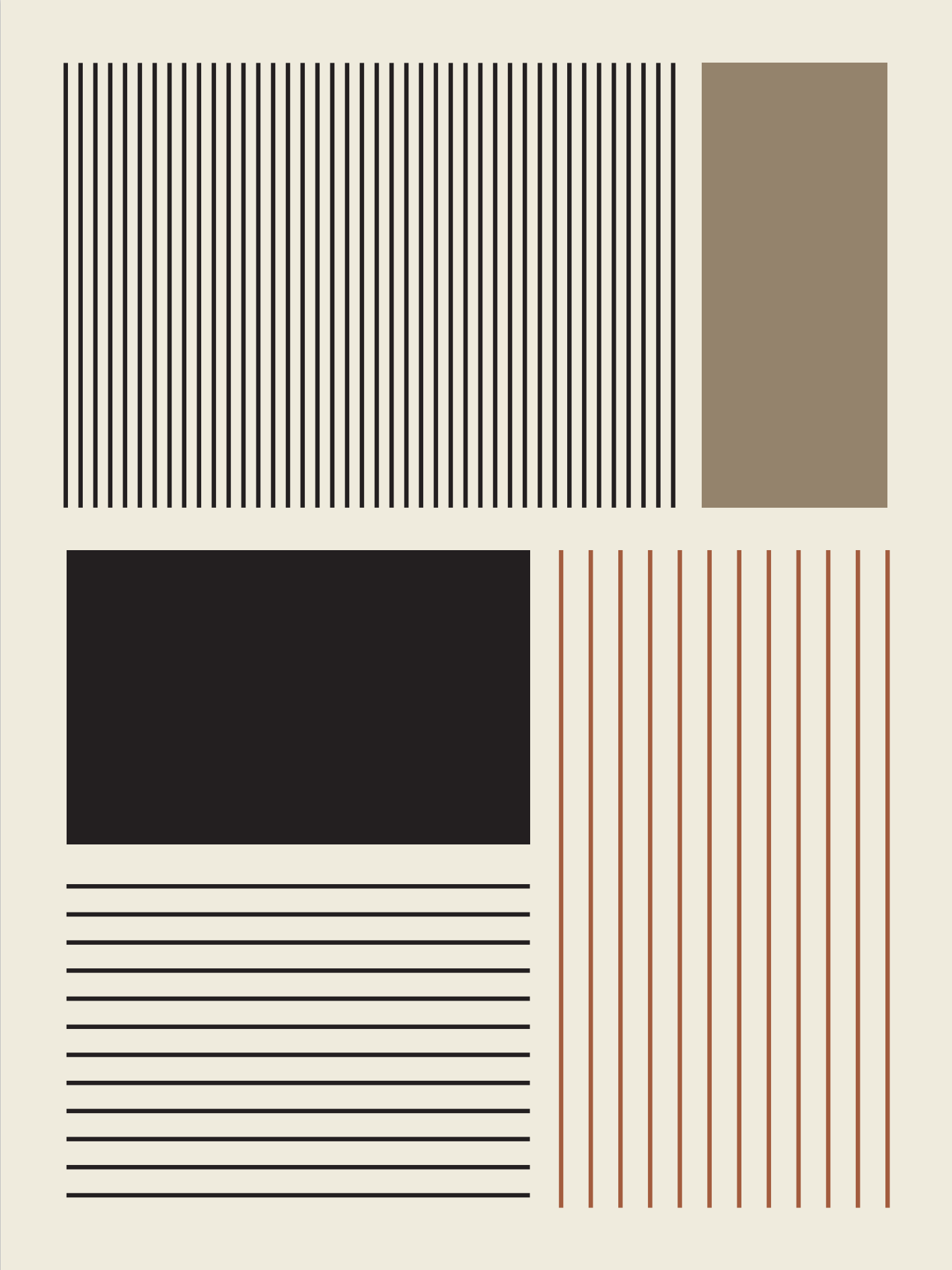 Poster The line 40 x 50 cm