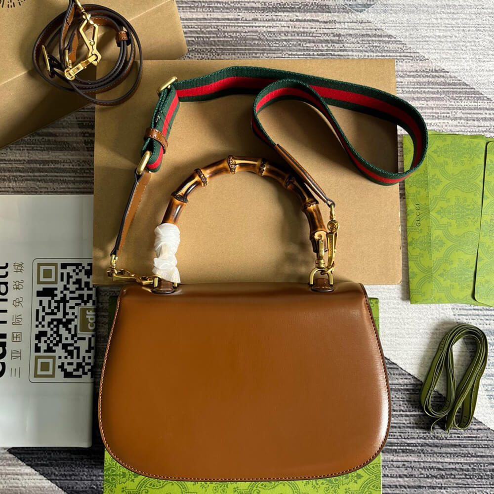 GUCCI BAMBOO 1947 MEDIUM TOP HANDLE BAG - Top Club