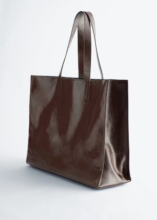 & Other Stories LEATHER TOTE BAG
