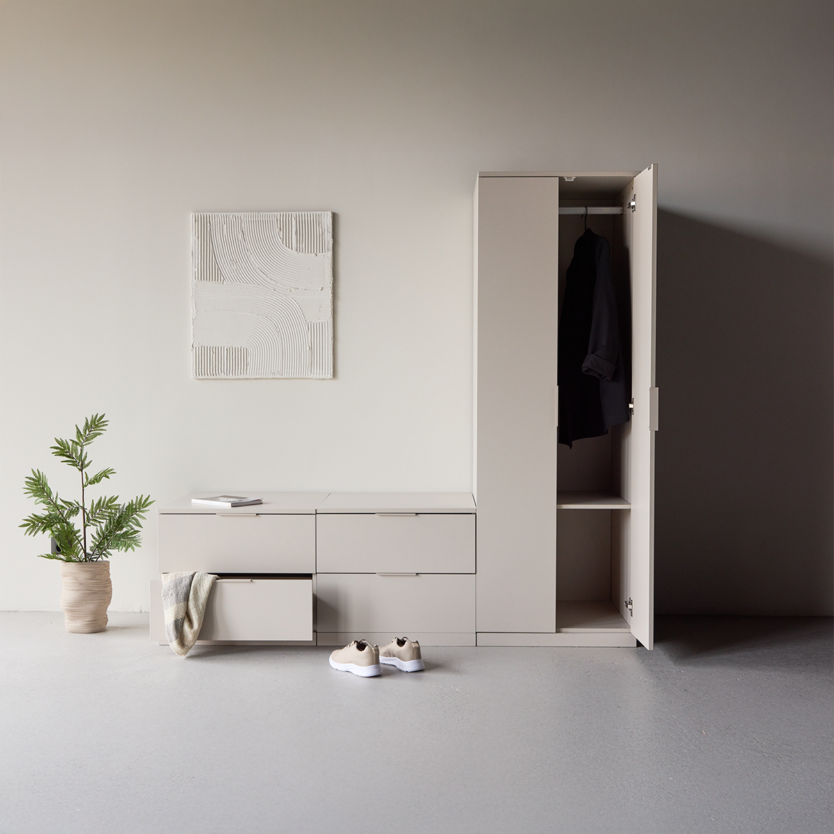 Kledingkast Vesper Beige