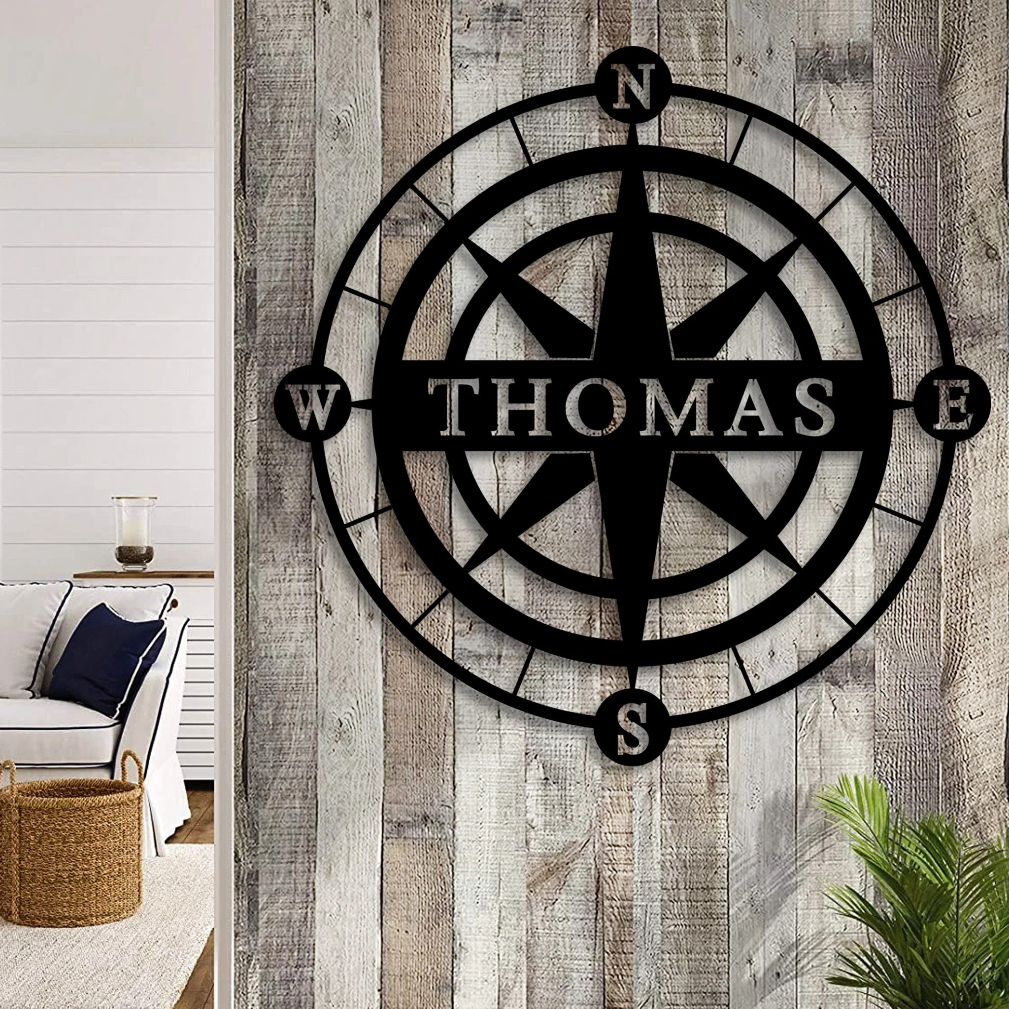 Custom Compass Wall Art - Alvarez Pro Painting LLC