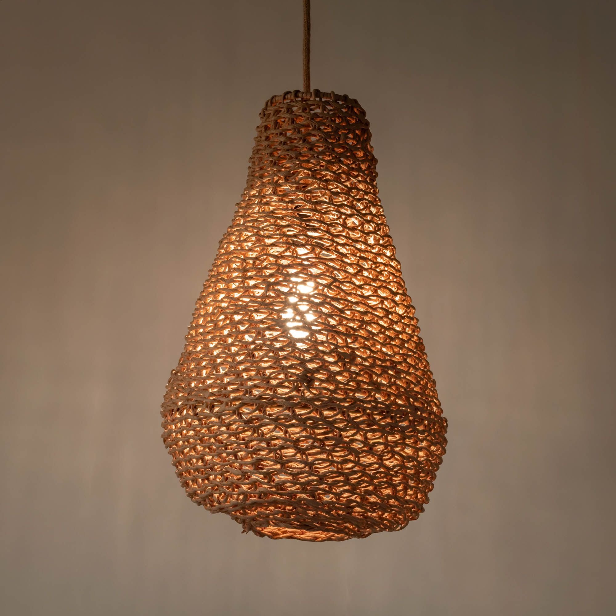 SIMY - Suspension non électrifiée en papier D31cm - naturel