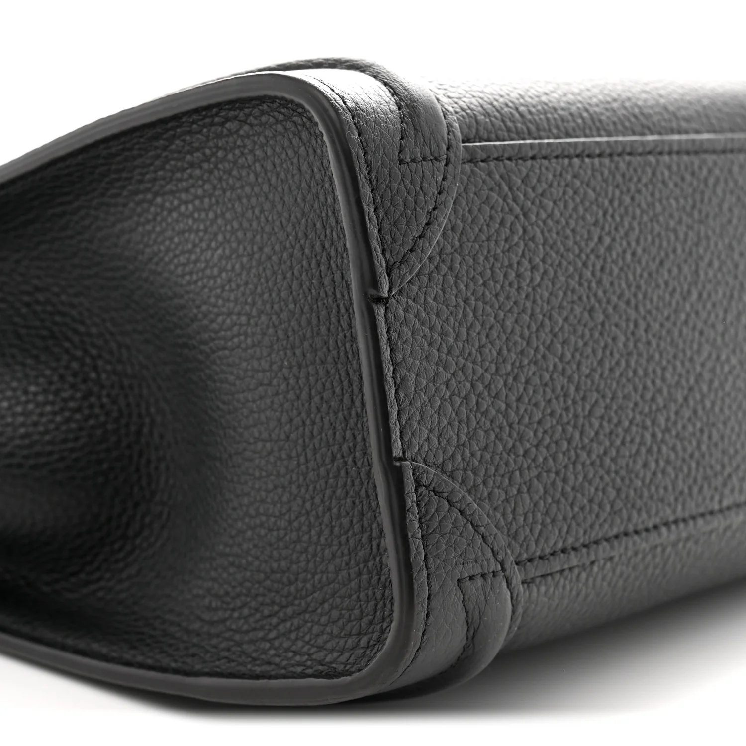 Drummed Calfskin Nano Luggage Black - Top Club