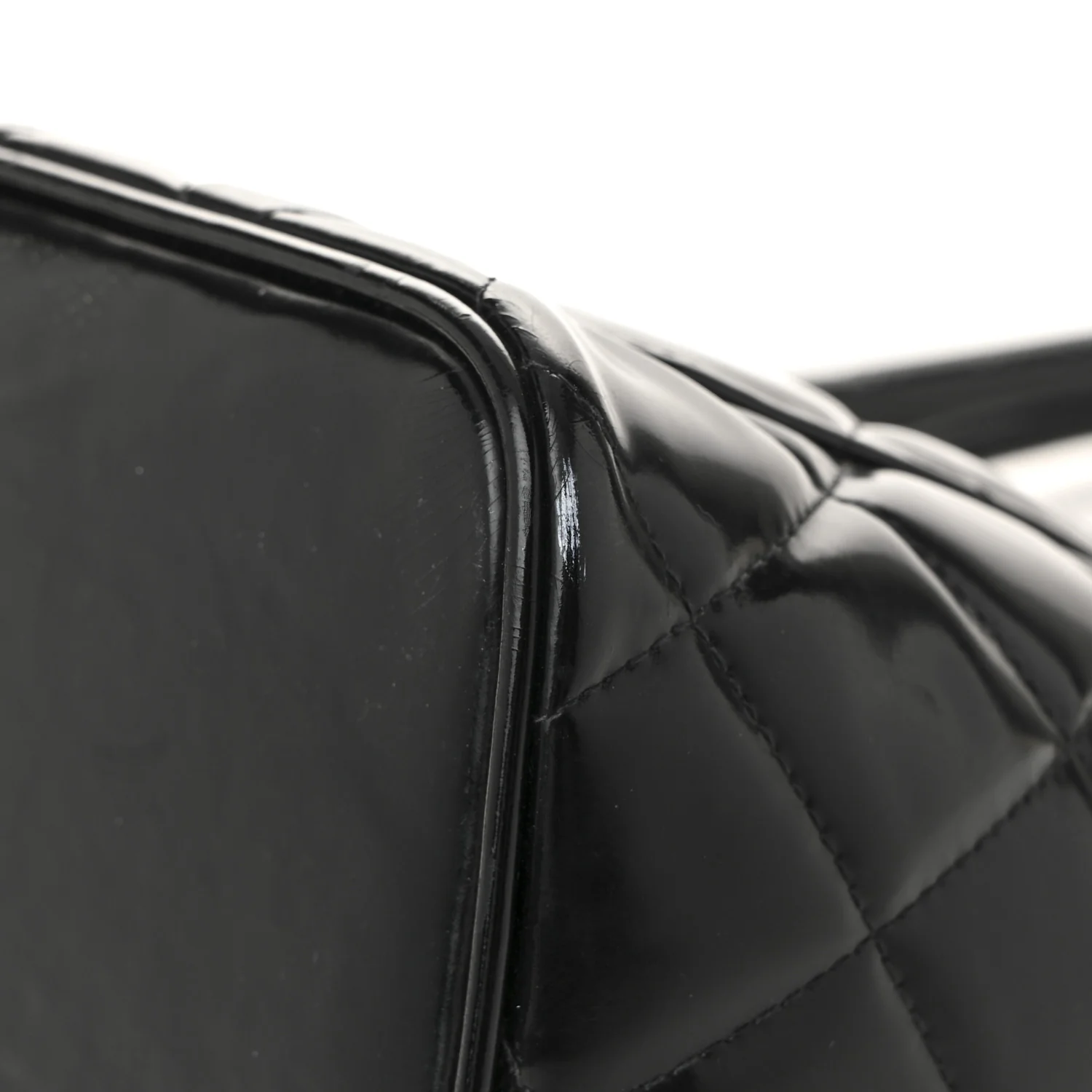 Patent Medallion Tote Black - Top Club