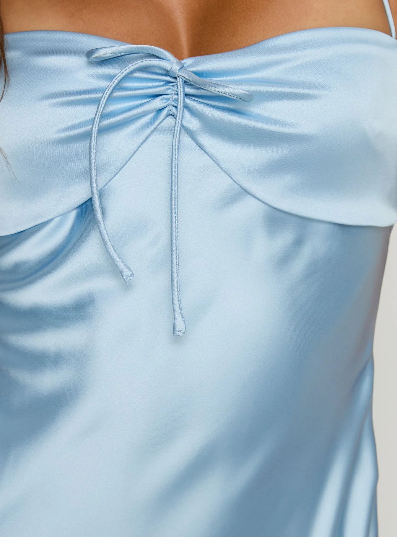 Fireproof Halter Maxi Dress Baby Blue