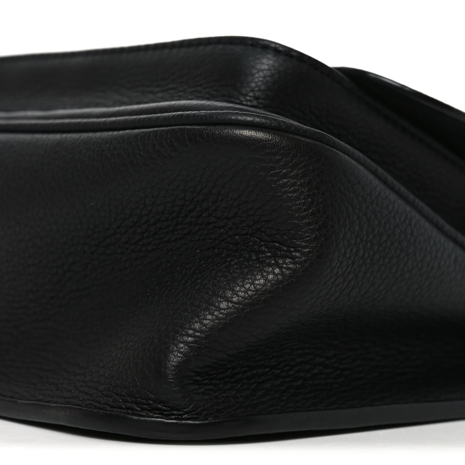 Grained Calfskin Lockme Chain Bag PM Black - Top Club