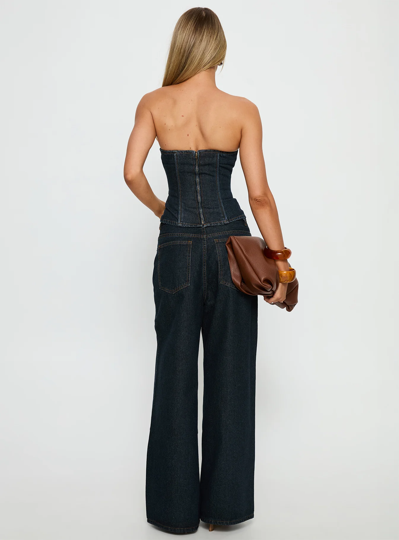 Blue Crush Low Rise Wide Leg Jeans Indigo