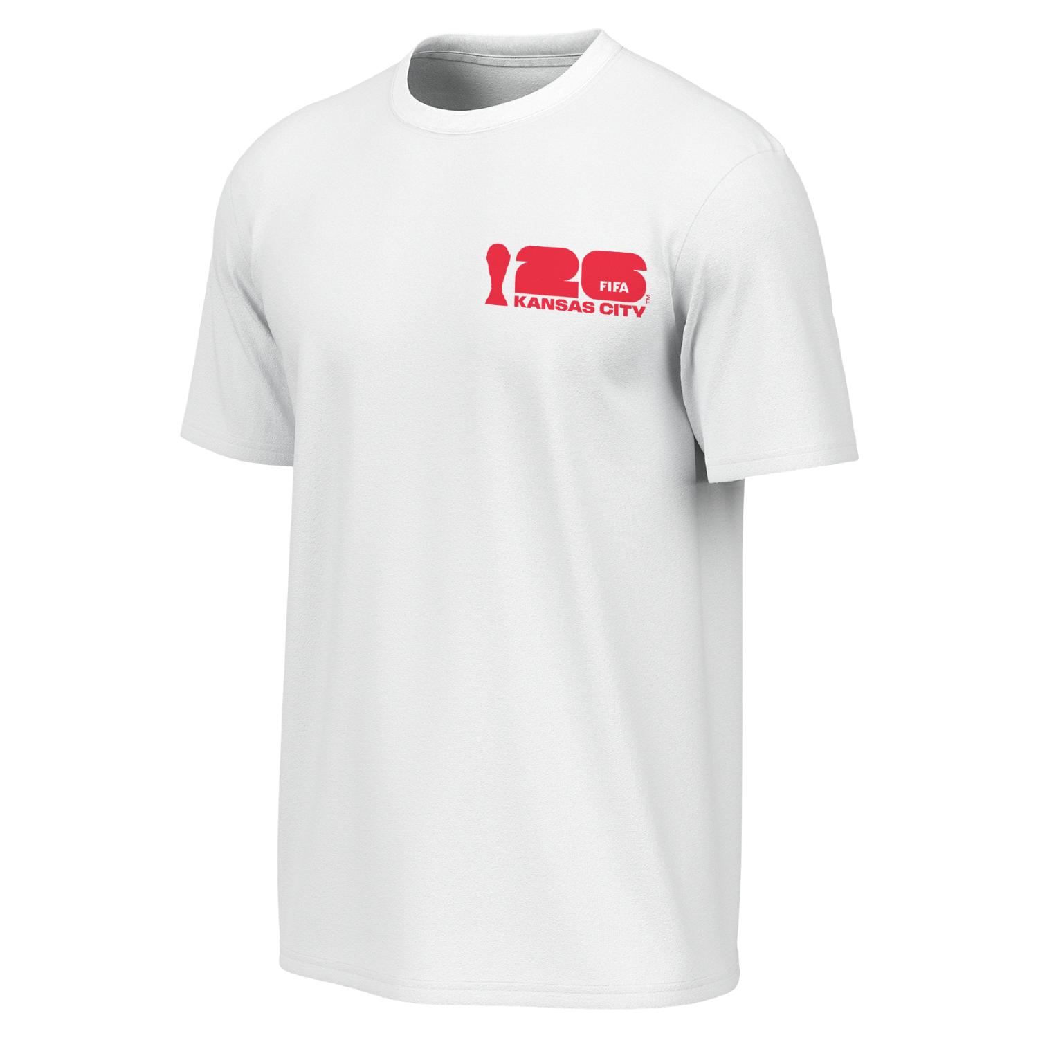2026 World Cup Kansas City Poster White T-Shirt - Unisex