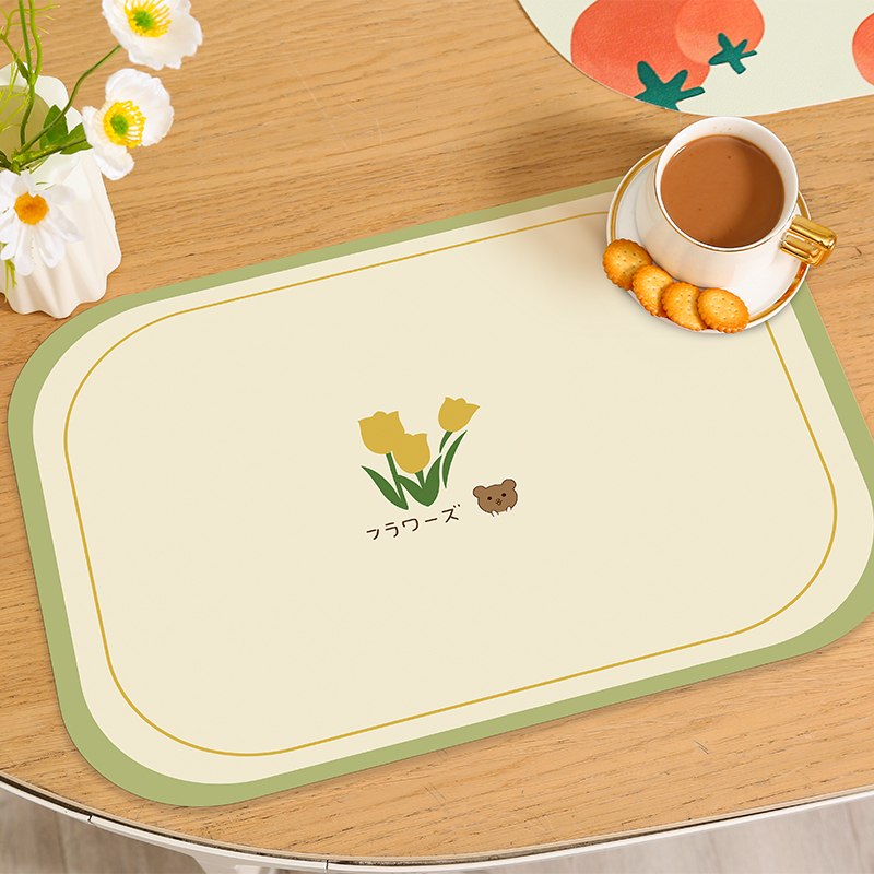 Wholesale High Quality Square Table Mat Non-Slip PVC Western Restaurant Placemat Dining Table Mat（10 pcs）