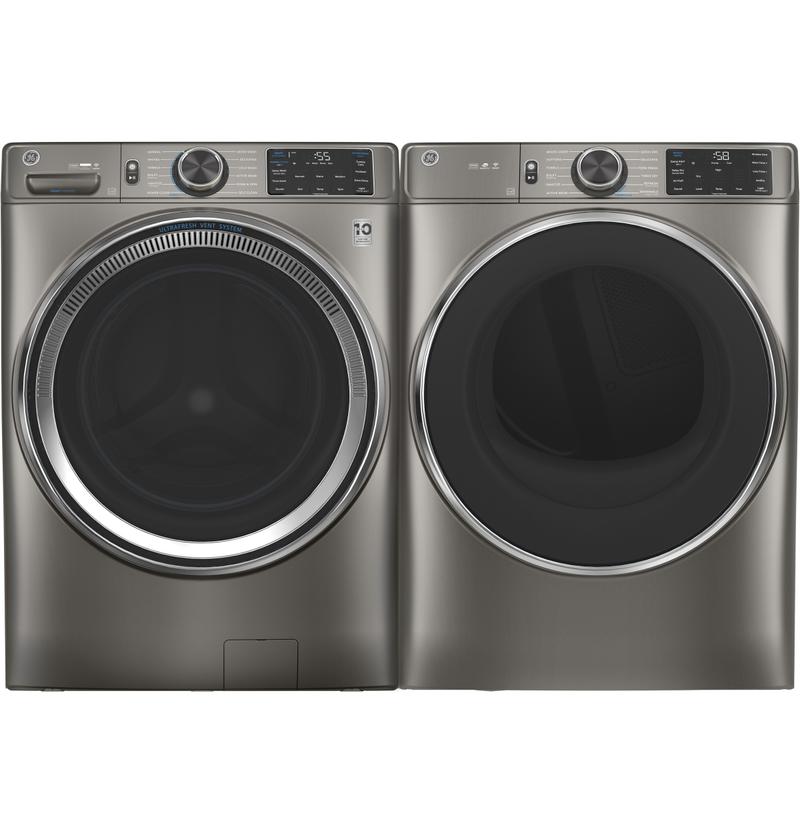GE ENERGY STAR 7.8 cu. ft. Kapazität Smart Front Load Electric Dryer mit Dampf und Sanitize Cycle