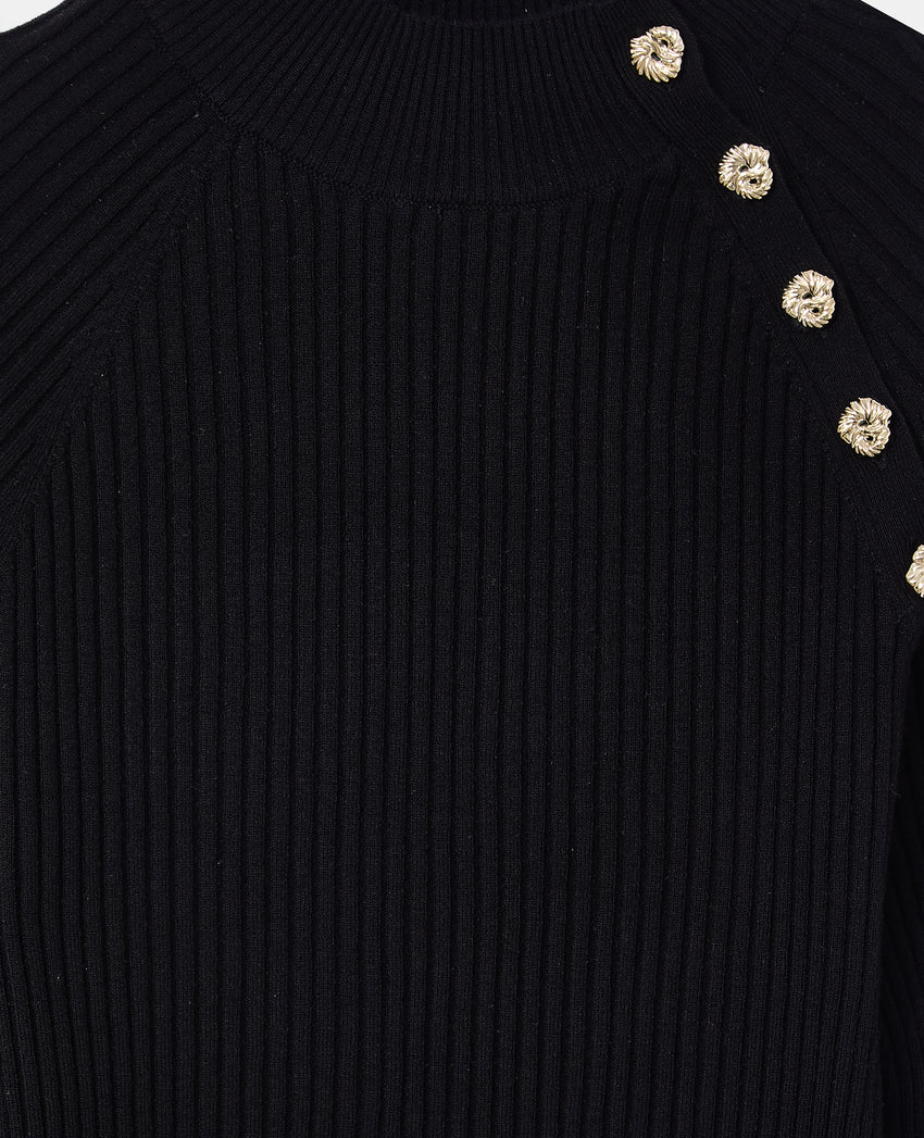 Pimkie Pull moulant en maille côtelée avec boutons