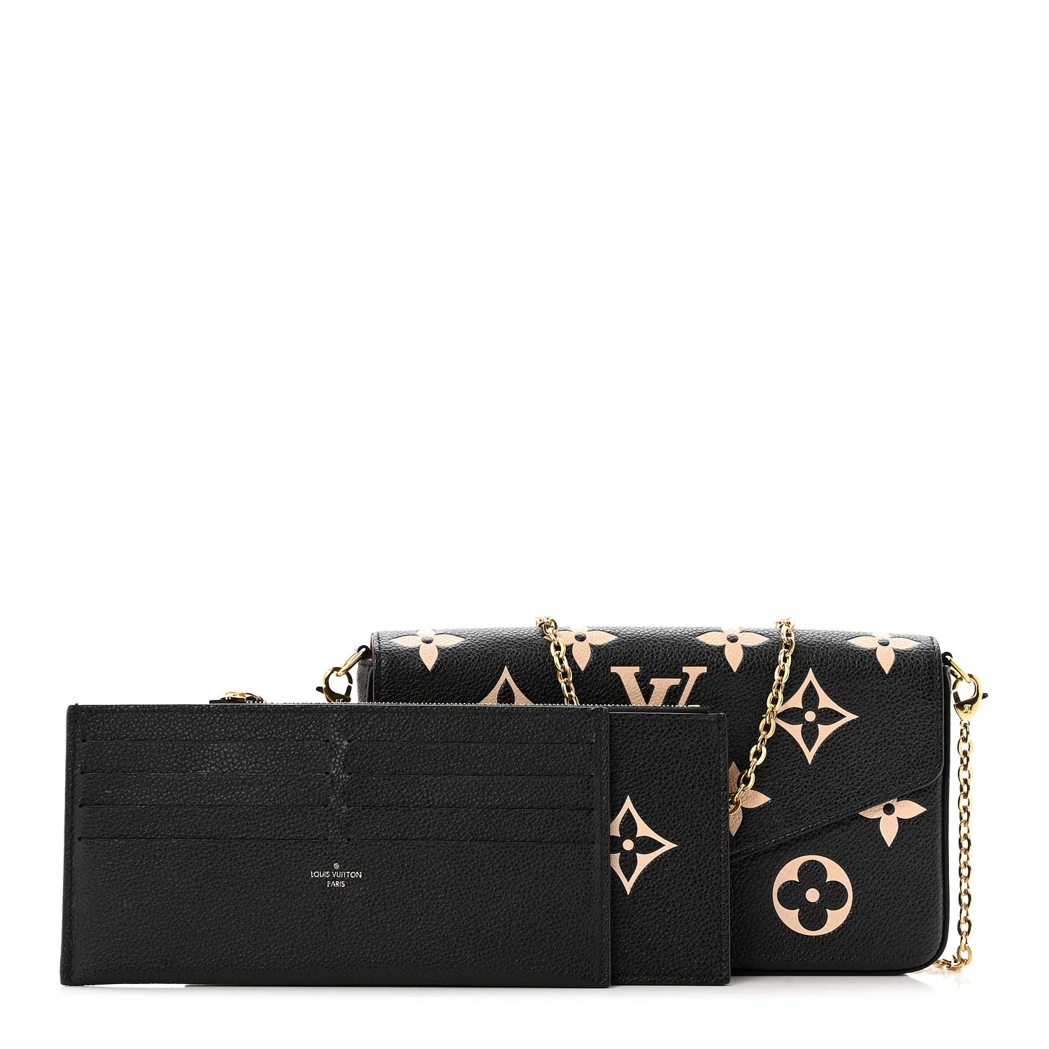 Empreinte Monogram Giant Felicie Pochette Black Beige - Top Club