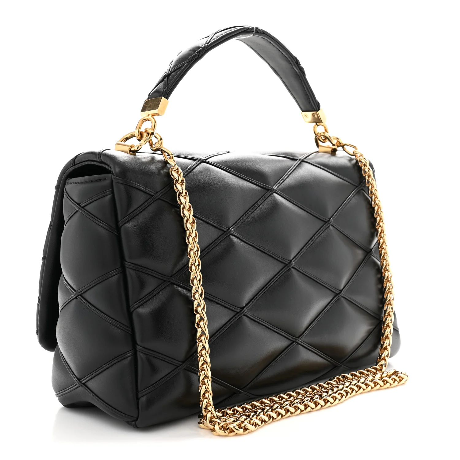 Lambskin Malletage Top Handle GO-14 GM Black - Top Club