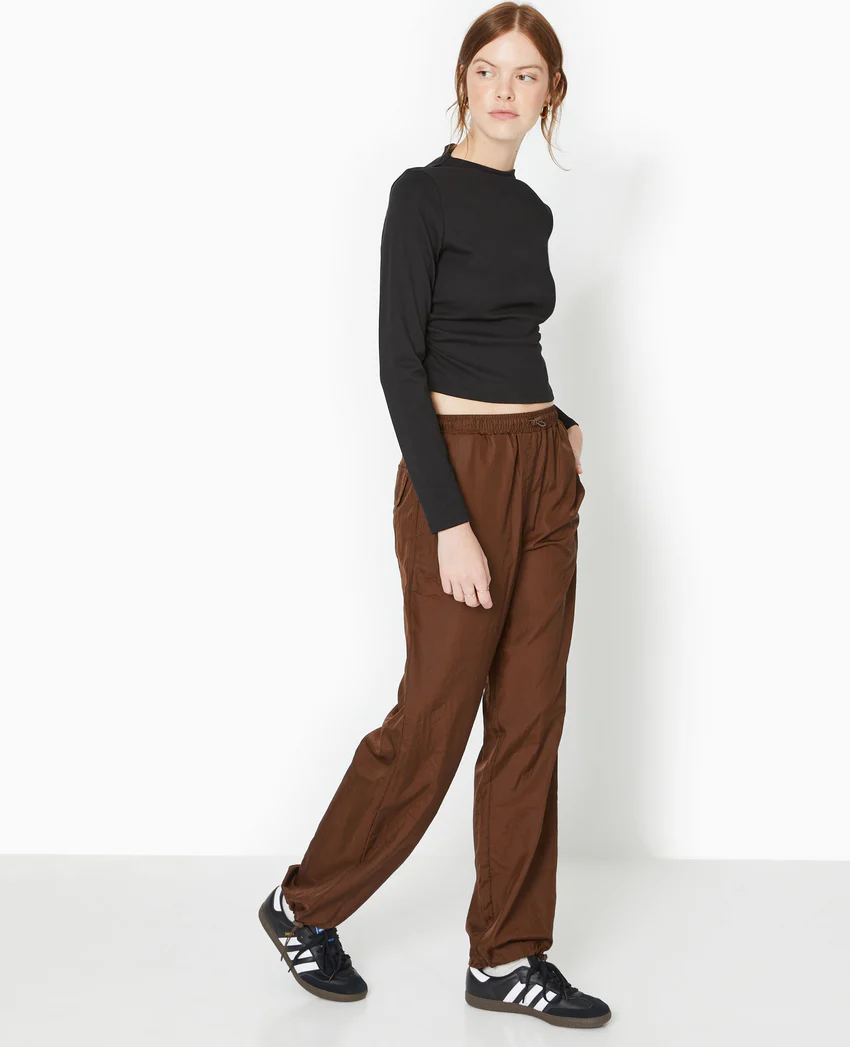 Pimkie Pantalon parachute avec liens élastiqués